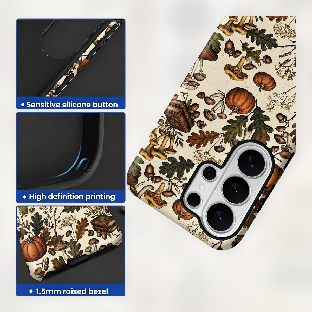Autumn Mushroom Pumpkin Patter - Samsung Galaxy S24 评论和价格